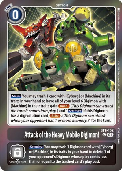BT09-102C Attack of the Heavy Mobile Digimon! (Event Pack 5) (Foil)