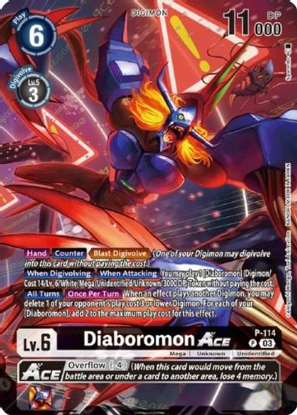 P-114P Diaboromon Ace (Tamer Goods Set Diaboromon) (Foil)