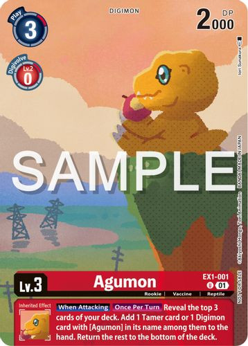 EX01-001U Agumon (2023 Illustration Pack)