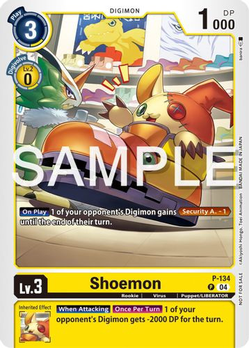 P-134 Shoemon (Digimon Liberator Promotion Pack)