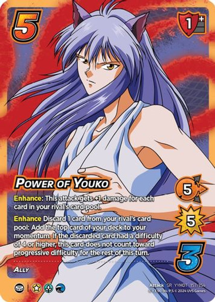 YYHDT-157/154SR Power of Youko (Foil)