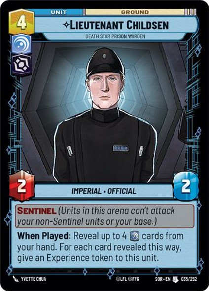 01-SOR-EN-035U Lieutenant Childsen - Death Star Prison Warden