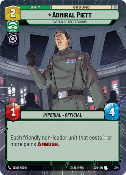 01-SOR-EN-344U Admiral Piett - Captain of the Executor (Hyperspace)