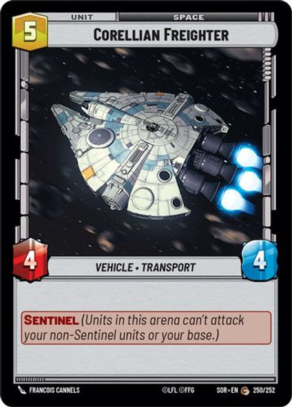 01-SOR-EN-250C Corellian Freighter (Foil)