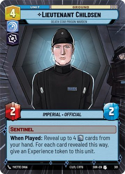 01-SOR-EN-301U Lieutenant Childsen - Death Star Prison Warden (Hyperspace) (Foil)