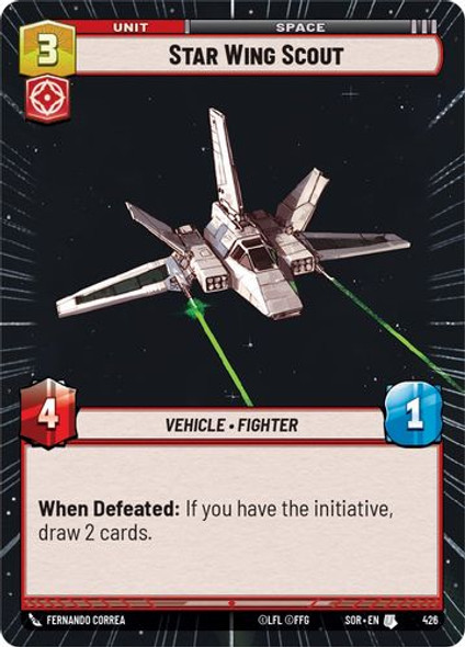 01-SOR-EN-426U Star Wing Scout (Hyperspace) (Foil)