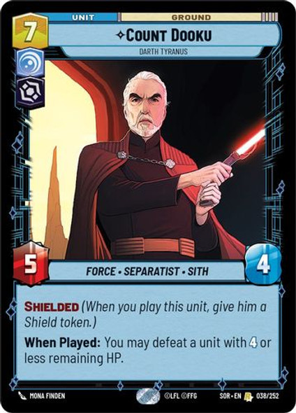 01-SOR-EN-038R Count Dooku - Darth Tyranus