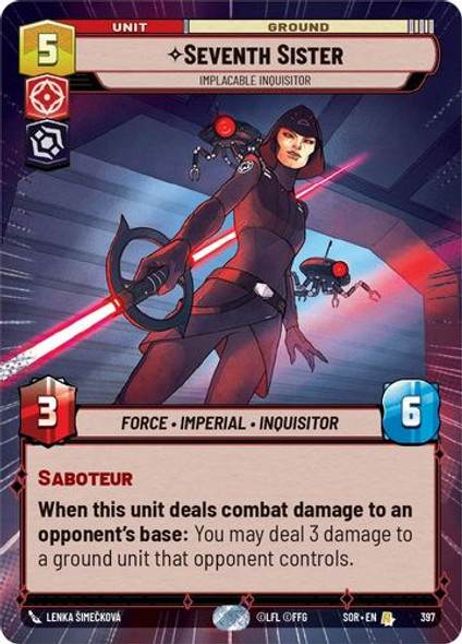 01-SOR-EN-397R Seventh Sister - Implacable Inquisitor (Hyperspace)