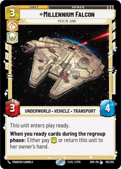 01-SOR-EN-193L Millennium Falcon - Piece of Junk (Foil)