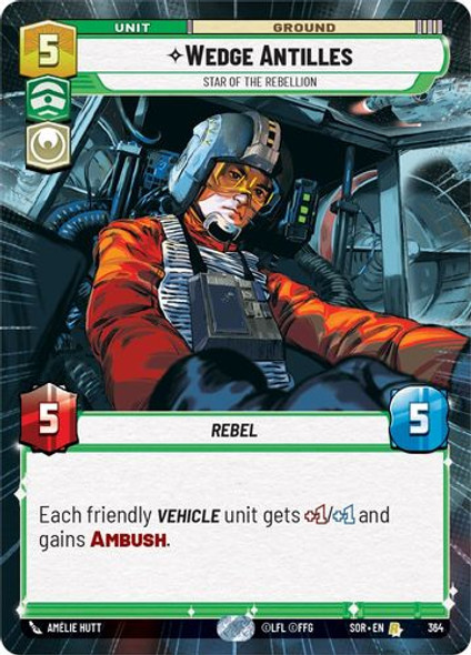 01-SOR-EN-364R Wedge Antilles - Star of the Rebellion (Hyperspace) (Foil)