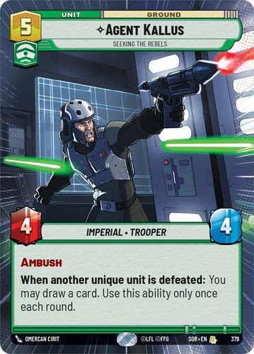 01-SOR-EN-379R Agent Kallus - Seeking the Rebels (Hyperspace) (Foil)