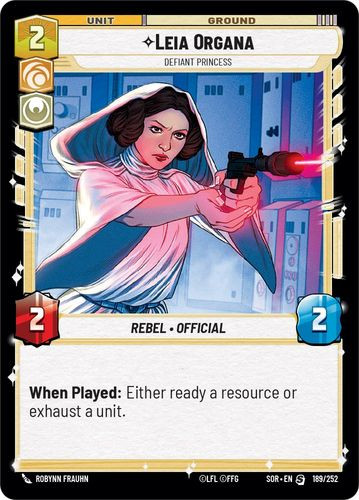 01-SOR-EN-189S Leia Organa - Defiant Princess