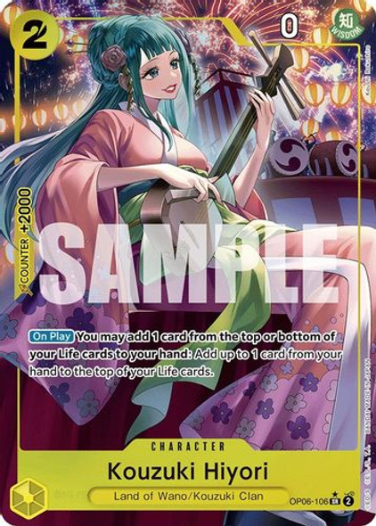 OP06-106SR Kouzuki Hiyori (Alternate Art) (Foil)