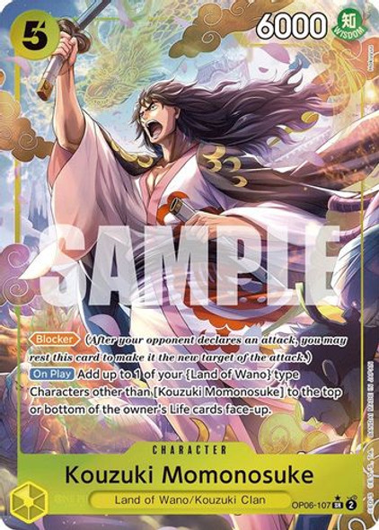 OP06-107SR Kouzuki Momonosuke (Alternate Art) (Foil)