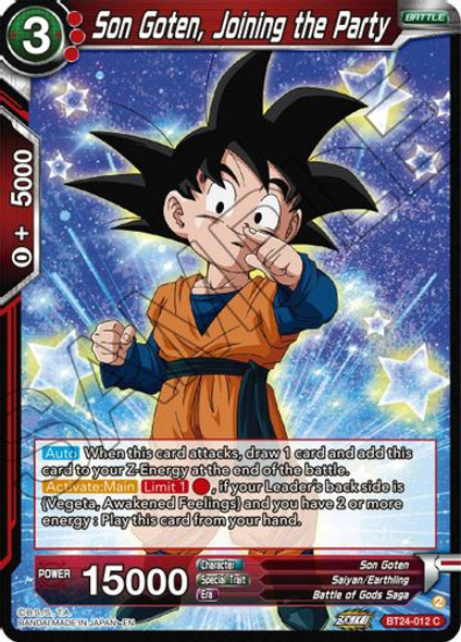 BT24-012C Son Goten, Joining the Party