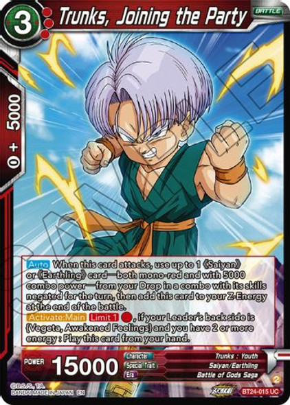 BT24-015UC Trunks, Joining the Party