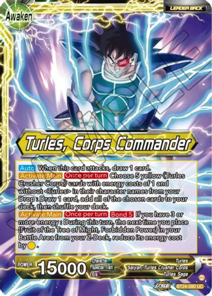 BT24-080UC Turles // Turles, Corps Commander