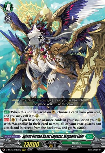 D-SS12/037EN RRR Sylvan Horned Beast Emperor, Magnolia Elder