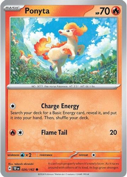 SV05-TEF-026/162C Ponyta (Reverse Holo)