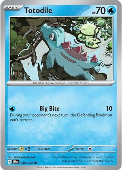 SV05-TEF-039/162C Totodile (Reverse Holo)