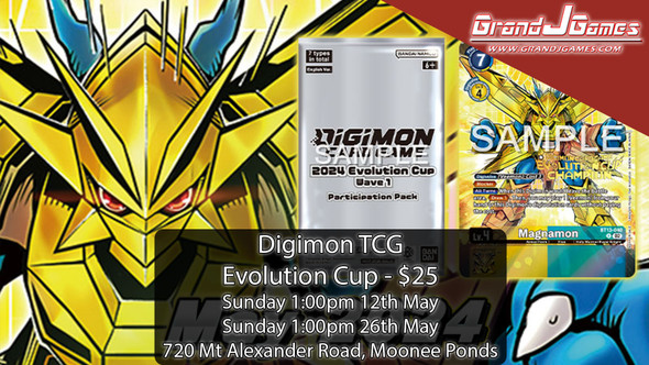 Digimon: Evolution Cup ( 1:00pm Sunday 26th May)