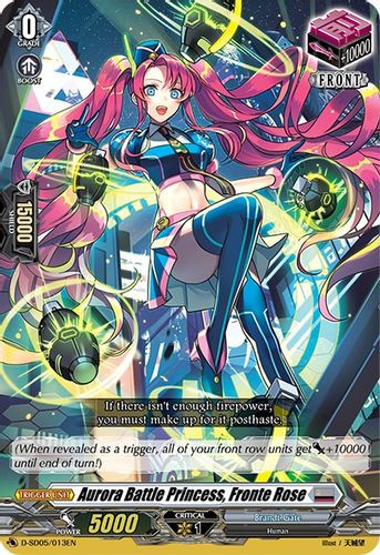 D-SD05/013EN TD Aurora Battle Princess, Fronte Rose