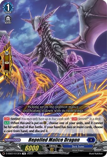 D-SS07/013EN TD Repelled Malice Dragon