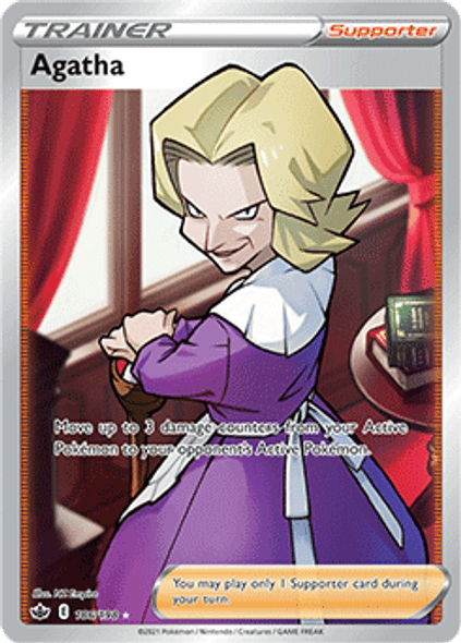 [SWSH06][CRE-186/198UR] Agatha (Full Art) (Holo)