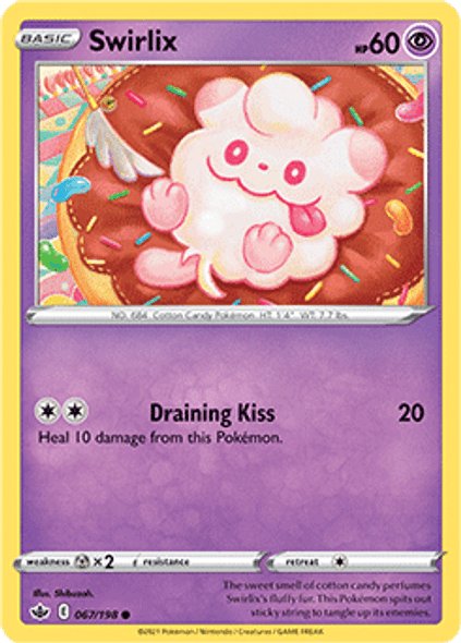 [SWSH06][CRE-067/198C] Swirlix (Reverse Holo)