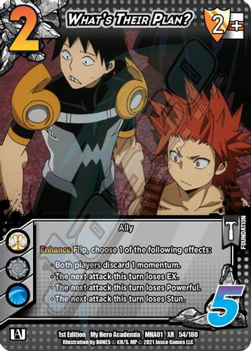 MHA01-Unl-054/180XR What's Their Plan? (XR Foil)
