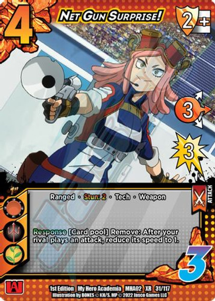 MHA02-1st-031/117XR Net Gun Surprise! (XR Foil)