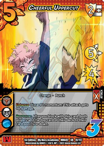 MHA02-1st-041/117XR Cheerful Uppercut (XR Foil)