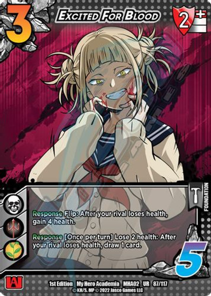 MHA02-1st-087/117UR Excited For Blood (Foil)