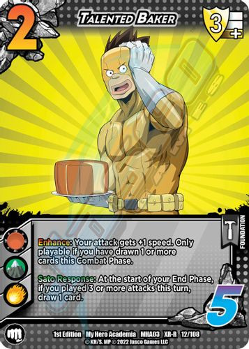 MHA03-1st-012/108XR Talented Baker (XR Foil)