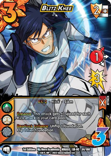 MHA03-1st-034/108XR Blitz Knee (XR Foil)