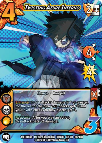 MHA03-1st-066/108XR Twisting Azure Inferno (XR Foil)