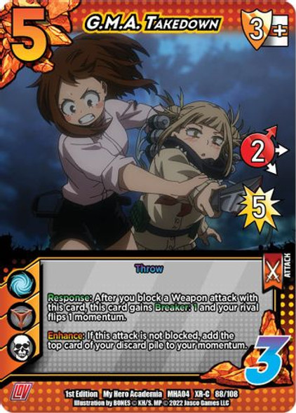 MHA04-1st-088/108XR G.M.A. Takedown (XR Foil)