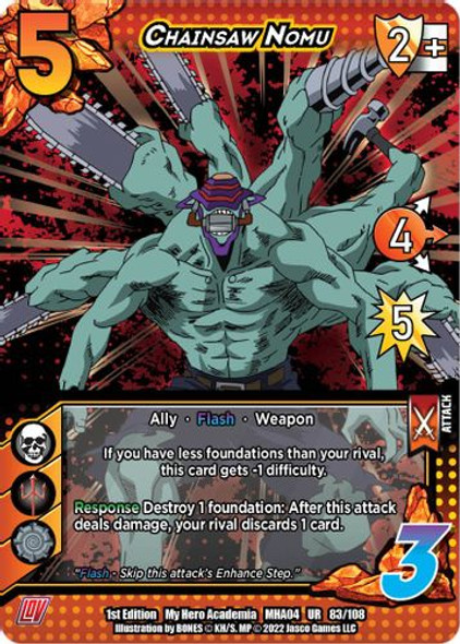 MHA04-1st-083/108UR Chainsaw Nomu (Foil)