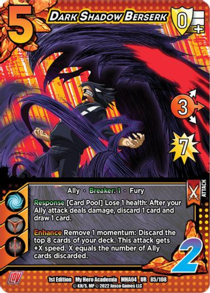 MHA04-1st-085/108UR Dark Shadow Berserk (Foil)