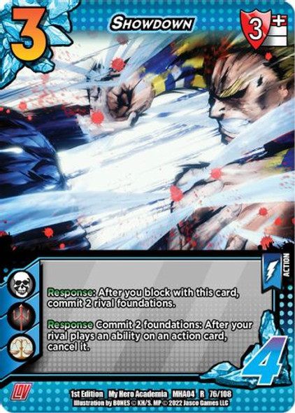 MHA04-1st-076/108R Showdown (Foil)