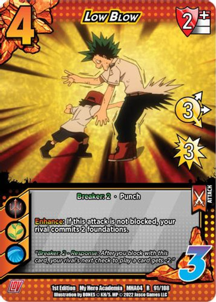 MHA04-1st-091/108R Low Blow (Foil)