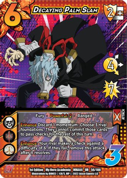 MHA04-Unl-056/108UR Decaying Palm Slam (Foil)