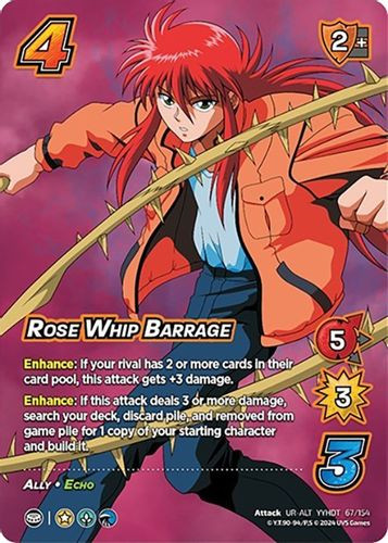 YYHDT-067/154UR-ALT Rose Whip Barrage (Alternate Art) (Foil)