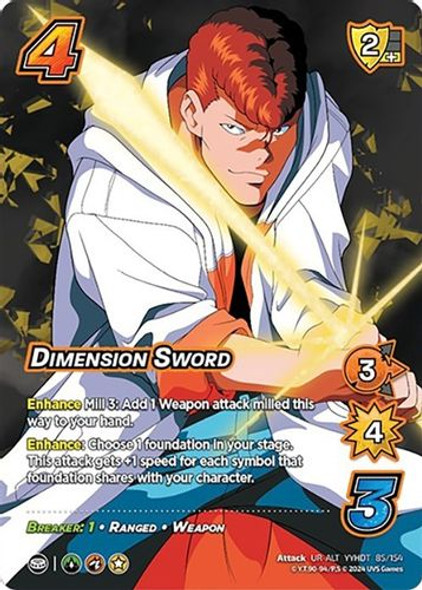 YYHDT-085/154UR-ALT Dimension Sword (Alternate Art) (Foil)