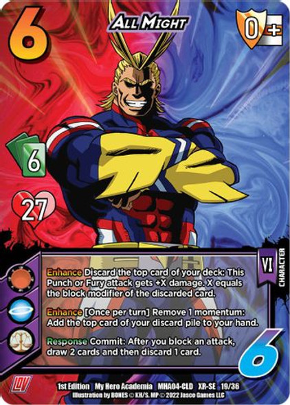 MHA04-CLD-19/36XR All Might (XR Foil)