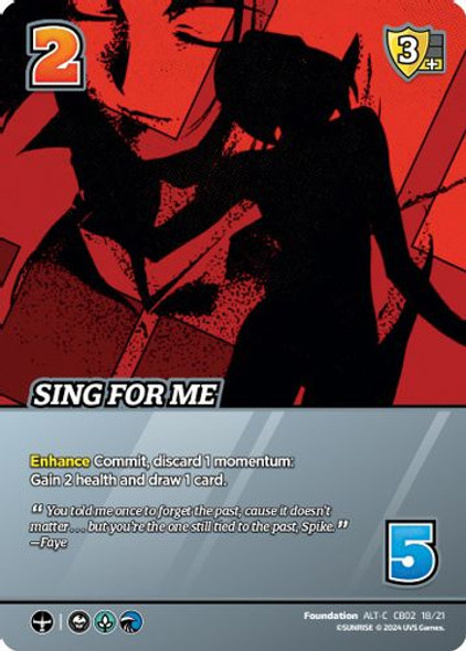 CB01-18/21C-ALT Sing For Me (Alternate Art) (Foil)