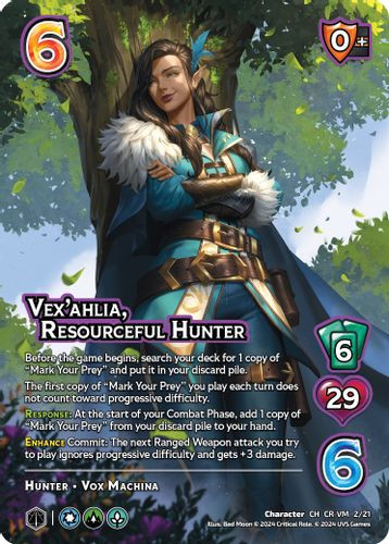 CR-VM-02/21CH Vex'ahlia, Resourceful Hunter (Foil)