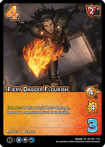 CR-VM-07/21UC Fiery Dagger Flourish