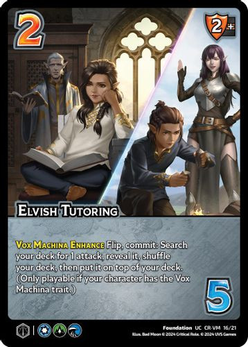 CR-VM-16/21UC Elvish Tutoring