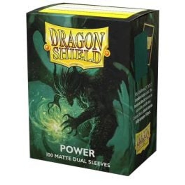 Dragon Shield DUAL MATTE (100) Power Metallic Green